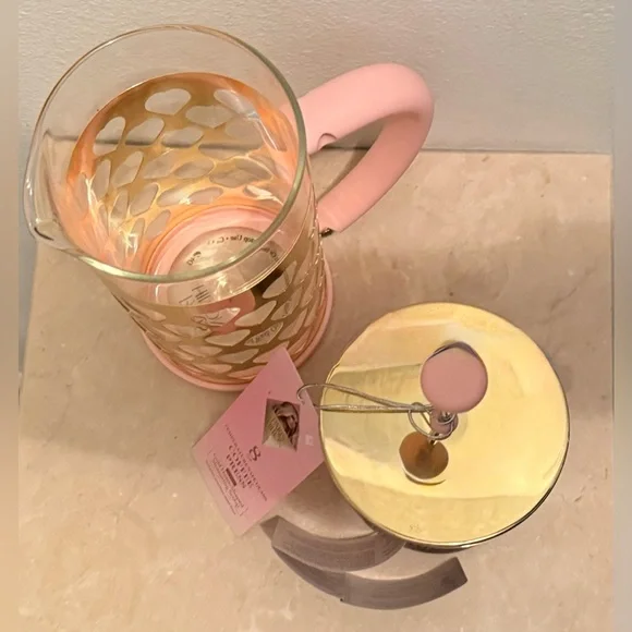 NWTs Paris Hilton French Press Coffee Maker With Heart Shaped Measuring Scoop. - Picture 12 of 12